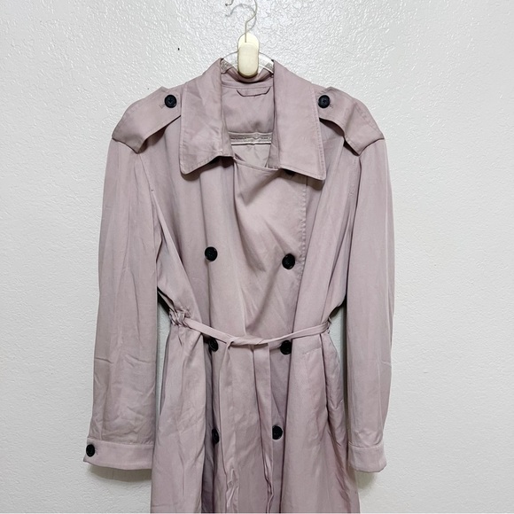 AllSaints Lia Mac Trench Coat size large - Picture 9 of 16